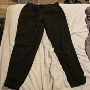 Dynamite black joggers with gold detailing